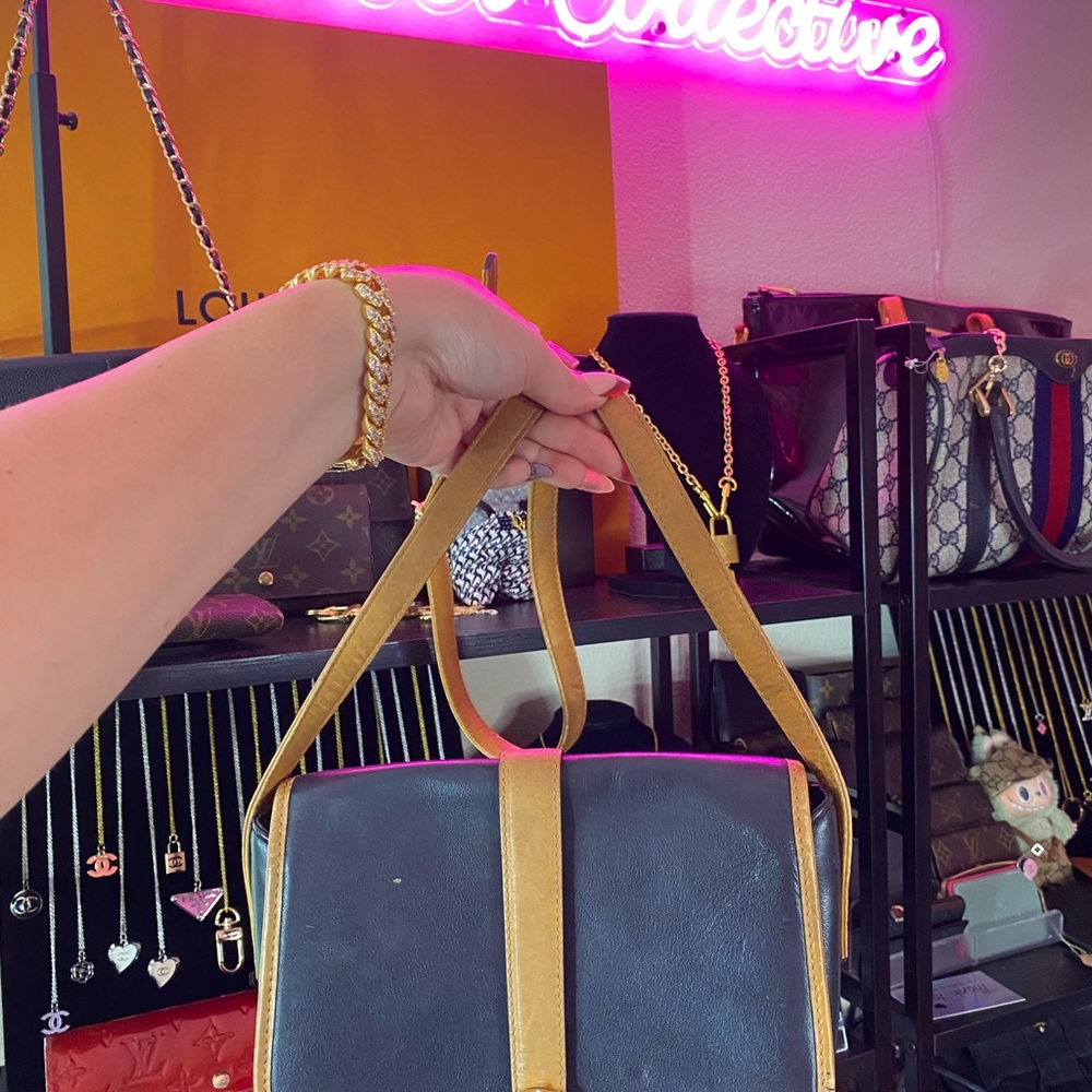 Celine vintage horseshoe buckle crossbody bag